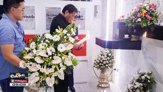 Pres. #Duterte, dumalaw na sa puntod ng kanyang mga magulang sa Davao City