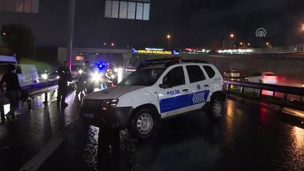 Takla atan polis aracındaki memur yaralandı