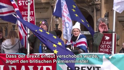 Noch kein Brexit: Johnson "unglaublich frustriert"