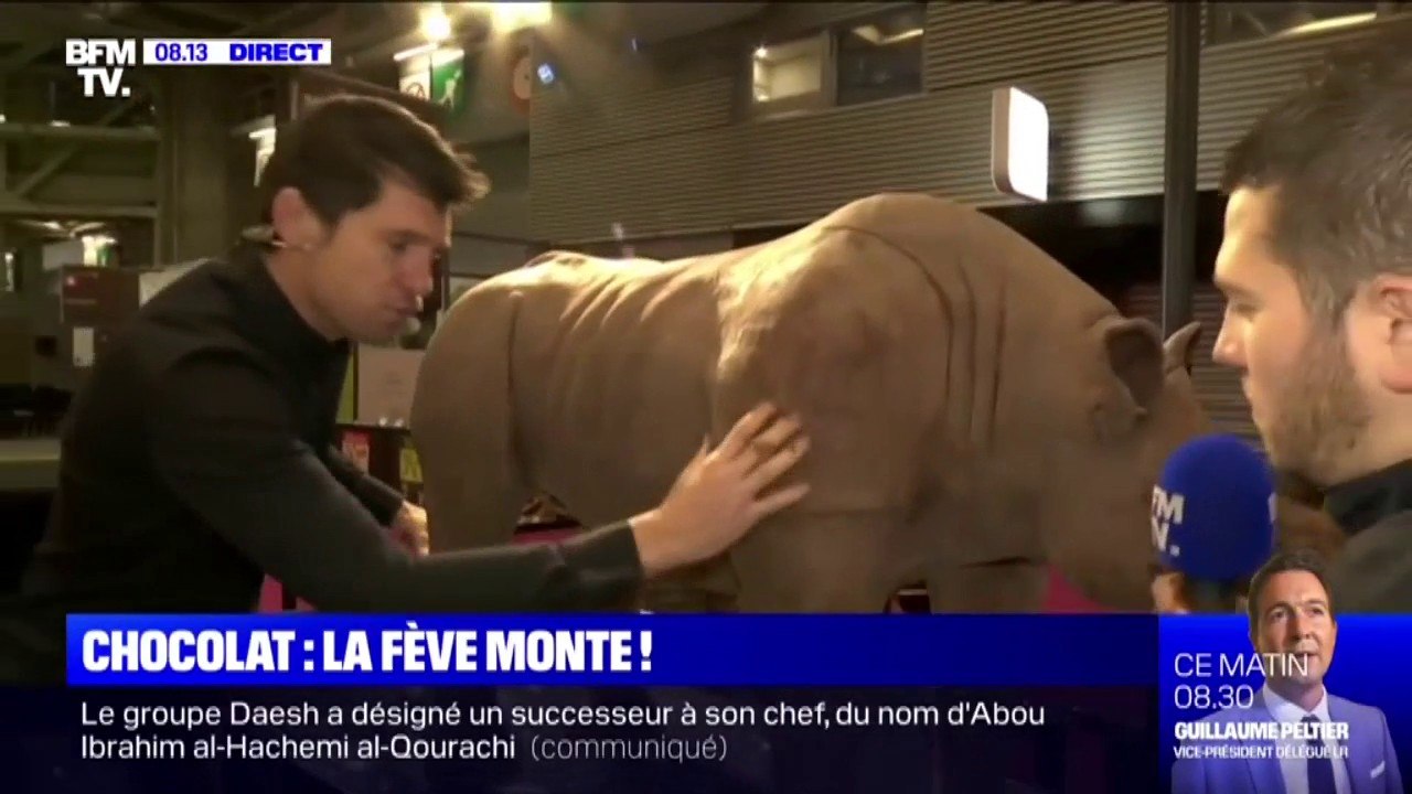 À l'occasion du Salon du Chocolat, Stefan Etcheverry s'essaie à la sculpture du chocolat