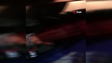 Yük trenin çarptığı kişi ağır yaralandı
