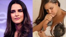 Neha Dhupia back to work within hours of her delivery | FilmiBeat