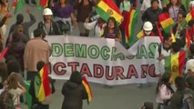 Masiva manifestación contra Evo Morales en La Paz