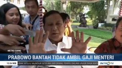 Prabowo Bantah Tidak Ambil Gaji Menhan