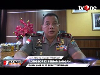 Detik-detik Longsor di Pertambangan Batubara