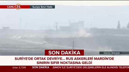 Suriye'de Türk-Rus ortak devriyesi başladı