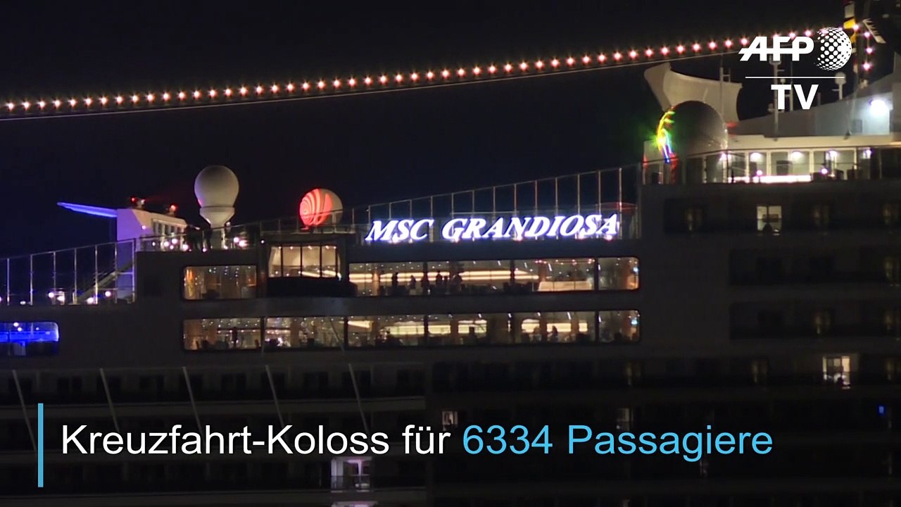 Stadt auf dem Meer: Kreuzfahrt-Koloss 'MSC Grandiosa'