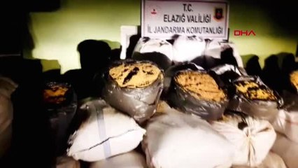 Elazığ'da 2 ton 370 kilo kaçak tütün ele geçirildi