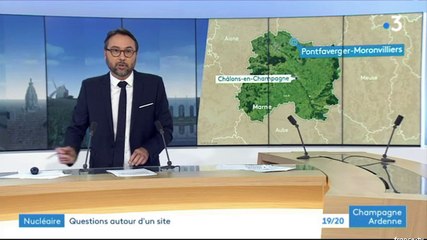 PONTFAVERGER-MORONVILLIERS : le maire, Damien GIRARD, réfléchit à une action de justice contre le CEA - France 3 Champagne-Ardenne - 31 octobre 2019