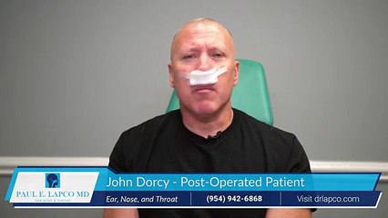 Balloon Sinuplasty Surgery Testimonial – John Dorcy