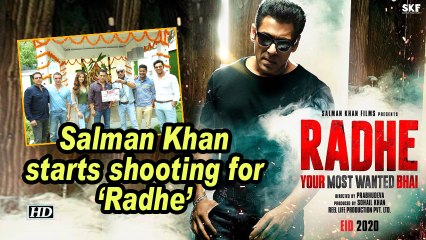Salman Khan starts shooting for 'Radhe'