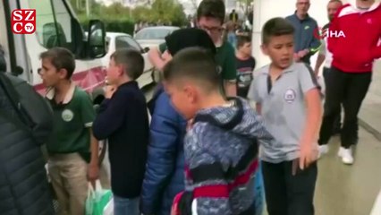 Yüzme havuzunda büyük panik