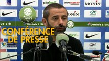 Conférence de presse Châteauroux - AJ Auxerre (1-0) : Nicolas USAI (LBC) - Jean-Marc FURLAN (AJA) - 2019/2020