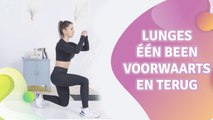 lunges, één been voorwaarts en terug - Gezonder leven