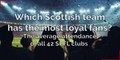 Scottish Premier League: Which team has the most loyal fans?