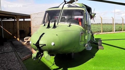 UK holiday park offers unique camping experience where people can stay inside a helicopter