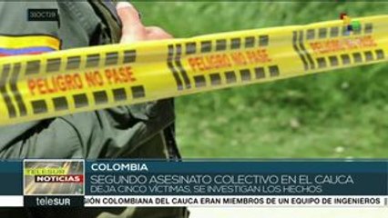 Se registra una nueva masacre en el Cauca, Colombia