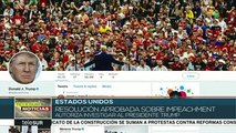 EEUU: Congreso aprueba resolución sobre juicio político contra Trump