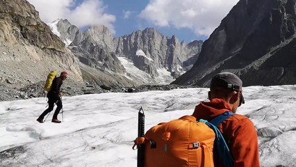 Vu du ciel: le Mont-Blanc, victime du réchauffement