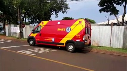 Jovem de 19 anos é socorrida após ser vítima de um atropelamento