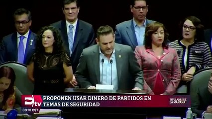 PES propone usar dinero de partidos políticos para invertir en seguridad