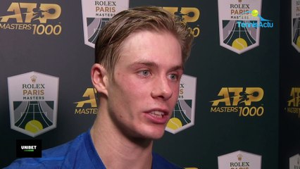 Rolex Paris Masters 2019 - Denis Shapovalov : "Everything worked for me"