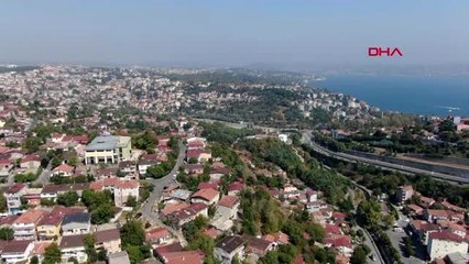 İstanbul boğazı'ndaki yapıların havadan görüntüleri