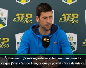 Rolex Paris Masters - Djokovic : "Un de mes meilleurs matches cette saison"