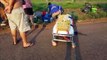 Ciclista fica inconsciente após sofrer queda no Bairro Gramado