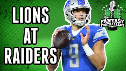 Fantasy Football Week 9 - Lions at Raiders