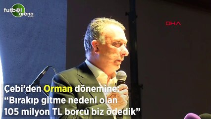 Ahmet Nur Çebi: "105 milyon TL borcu biz ödedik"