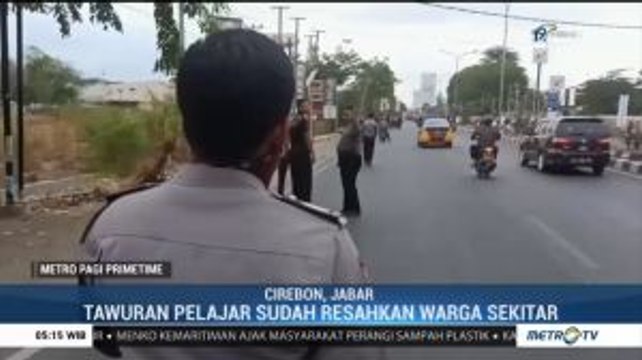Cegah Tawuran di Cirebon, Polisi Dilempari Batu oleh Pelajar