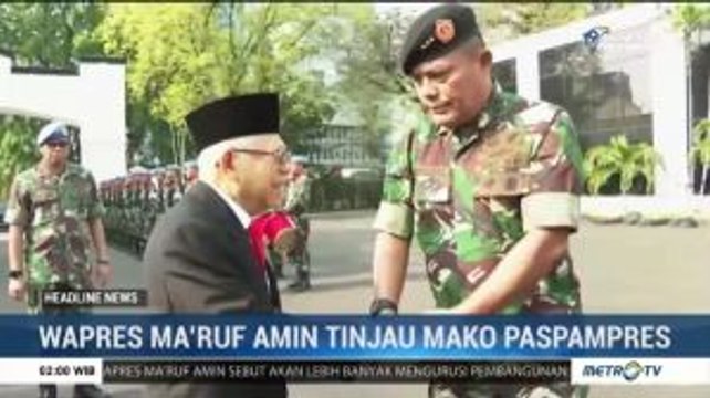 Ma'ruf Amin Tinjau Mako Paspampres