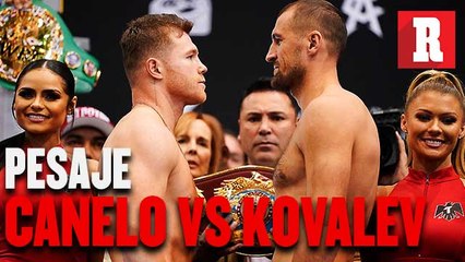 Pesaje para la pelea entre 'Canelo' y Kovalev