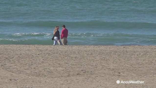 Blue skies and waters for the beaches
