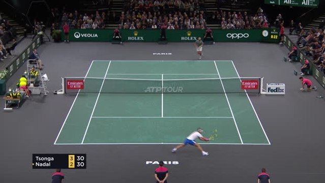TENNIS: Paris Masters: Nadal bt Tsonga (7-6 6-1)