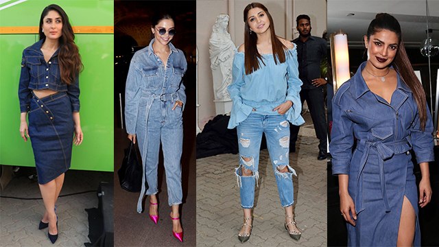 Bollywood Actresses looks in Denim | Deepika Padukone | Sara | Kareena | Priyanka | Boldsky