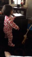 Baby Tries To Stand Up And Falls