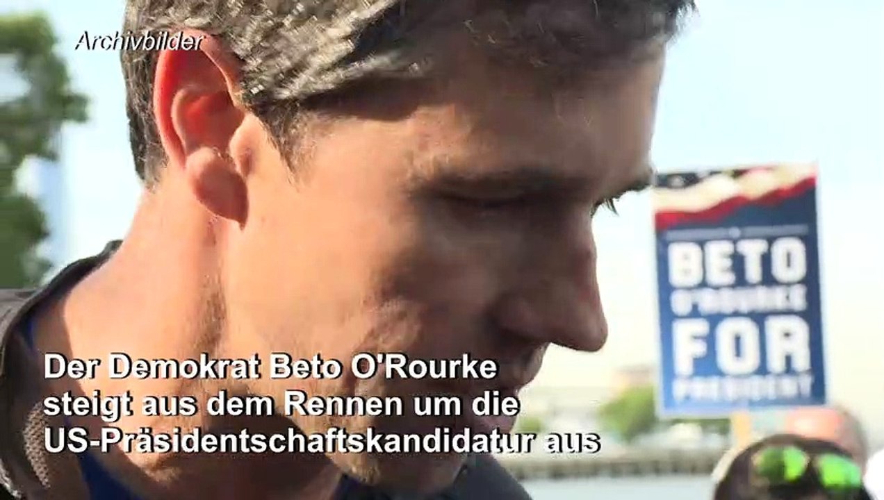 Rennen ums Weiße Haus: US-Demokrat O’Rourke wirft das Handtuch