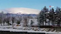 Erzurum Güne Kar Sürprizi İle Uyandı