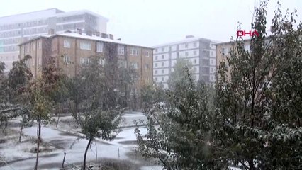 Bitlis'e yılın ilk karı yağdı