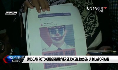 Dosen UI Dilaporkan Setelah Unggah Foto Gubernur Versi Joker