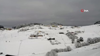 Giresun’da Yaylalar Beyaza Büründü