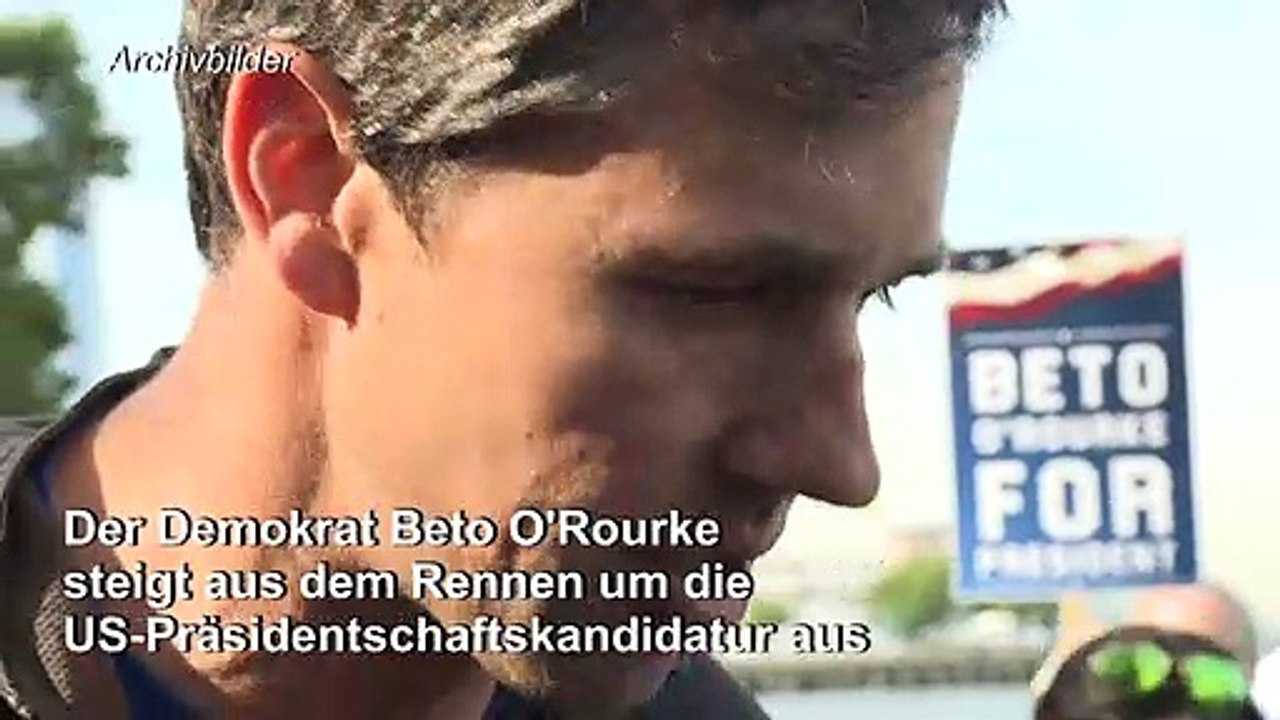 Rennen ums Weiße Haus: US-Demokrat O’Rourke wirft das Handtuch