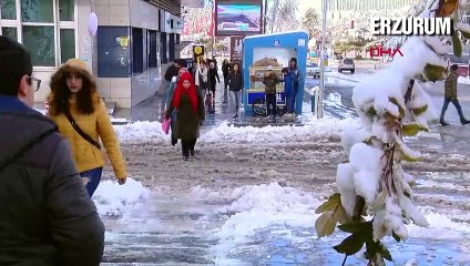 Bazı illerimizde kar yağışı yüzünü gösterdi