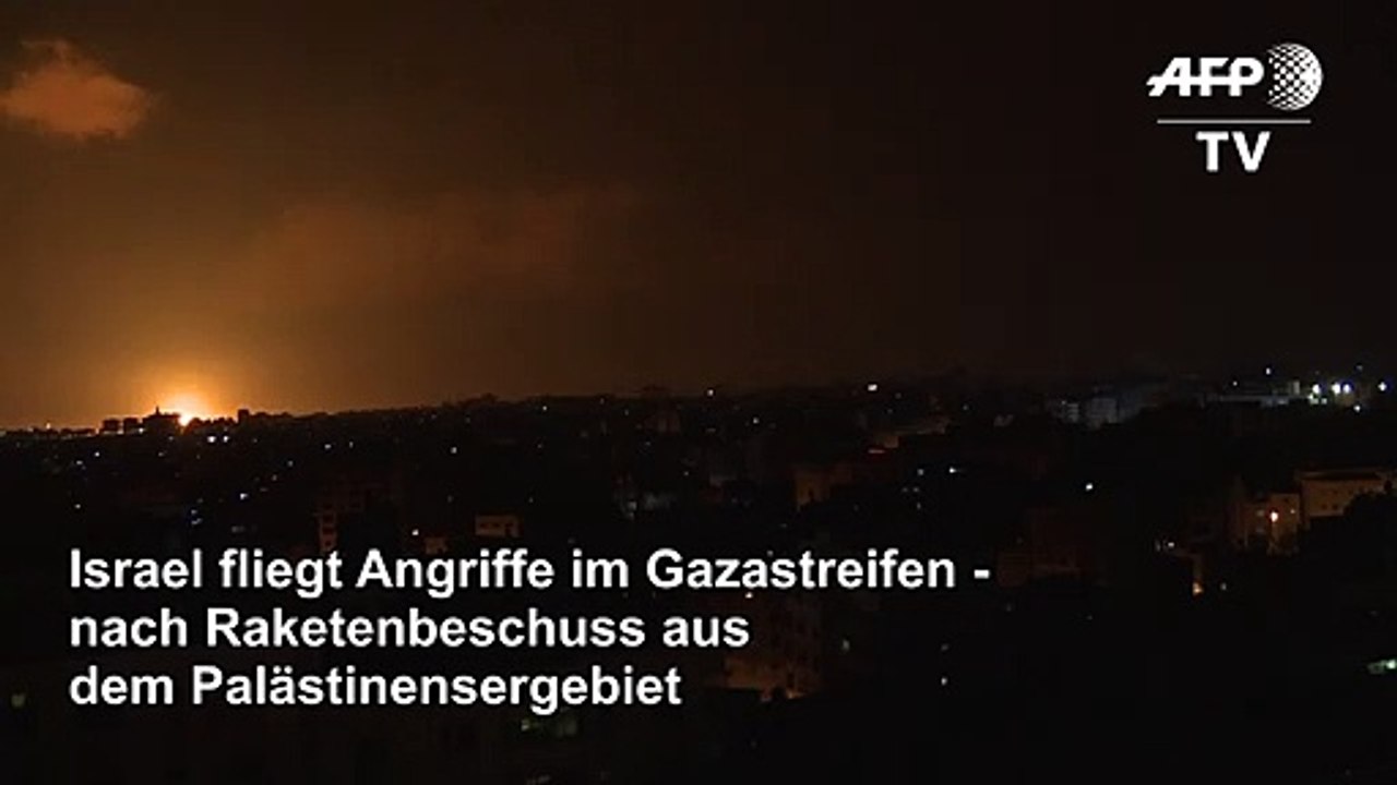Nach Raketenbeschuss: Israel fliegt Angriffe auf Gazastreifen