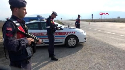 Aydın'da jandarmadan hız denetimi