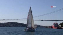 Yelkenliler, İstanbul Boğazı'nda kıyasıya yarıştı