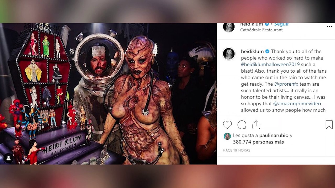 Heidi Klum explica la razón de su último disfraz de Halloween