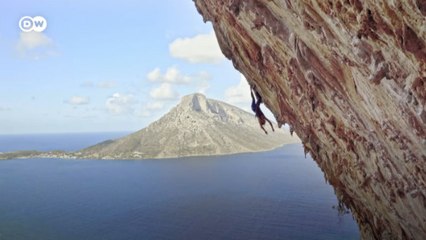 Yunan Kalimnos adası tırmanışçı cenneti